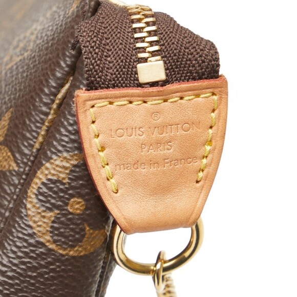 LOUIS VUITTON Brown Monogram Leather Pochette Mini Bag - Picture 11 of 14